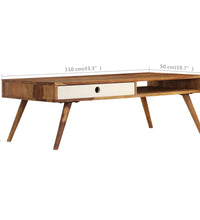 Couchtisch 110x50x35 cm Massivholz Palisander