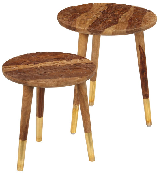 Couchtische 2 Stk. Massivholz