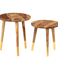 Couchtische 2 Stk. Massivholz