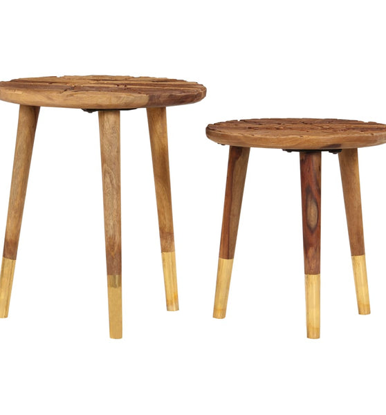 Couchtische 2 Stk. Massivholz