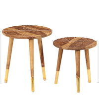 Couchtische 2 Stk. Massivholz