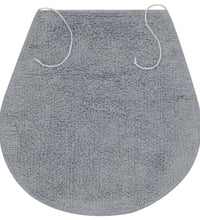 Badematten-Set 3-tlg. Stoff Grau