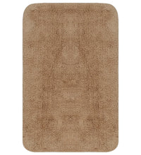 Badematten-Set 3-tlg. Stoff Beige