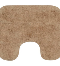 Badematten-Set 3-tlg. Stoff Beige