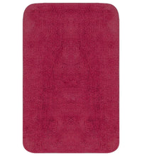 Badematten-Set 3-tlg. Stoff Fuchsia
