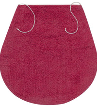 Badematten-Set 3-tlg. Stoff Fuchsia
