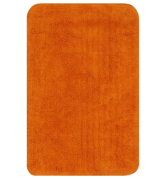 Badematten-Set 3-tlg. Stoff Orange