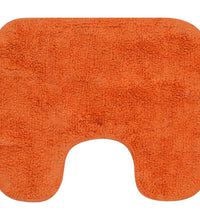 Badematten-Set 3-tlg. Stoff Orange