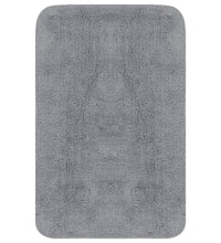 Badematten-Set 2-tlg. Stoff Grau