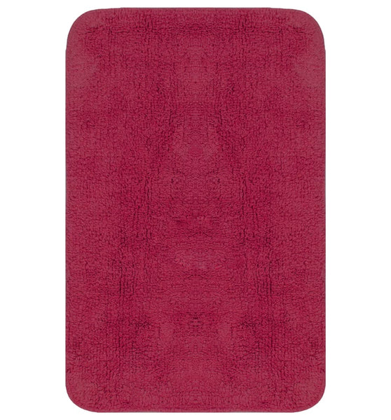Badematten-Set 2-tlg. Stoff Fuchsia