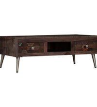 Couchtisch Altholz Massiv 100x60x35 cm