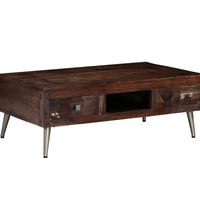Couchtisch Altholz Massiv 100x60x35 cm