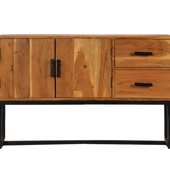 Sideboard Braun 110x30x70 cm Massivholz Akazie