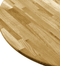 Tischplatte Eichenholz Massiv Rund 23 mm 500 mm