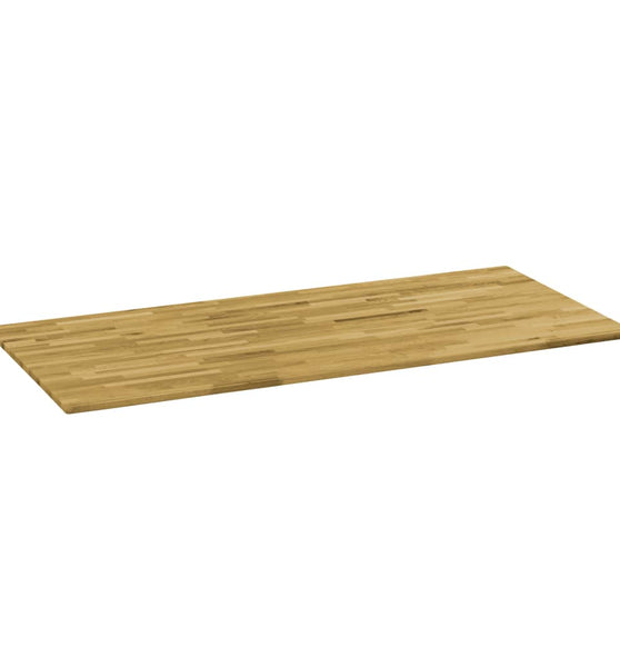 Tischplatte Eichenholz Massiv Rechteckig 23 mm 120 x 60 cm