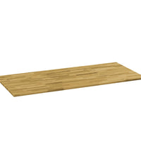 Tischplatte Eichenholz Massiv Rechteckig 23 mm 140 x 60 cm