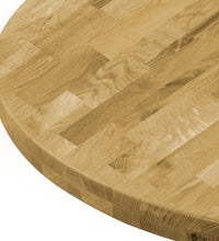 Tischplatte Eichenholz Massiv Rund 44 mm 800 mm