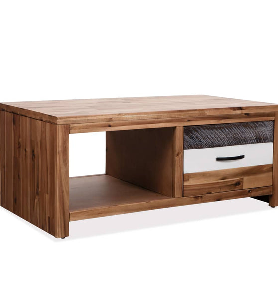 Couchtisch Massivholz Akazie 90x50x37,5 cm