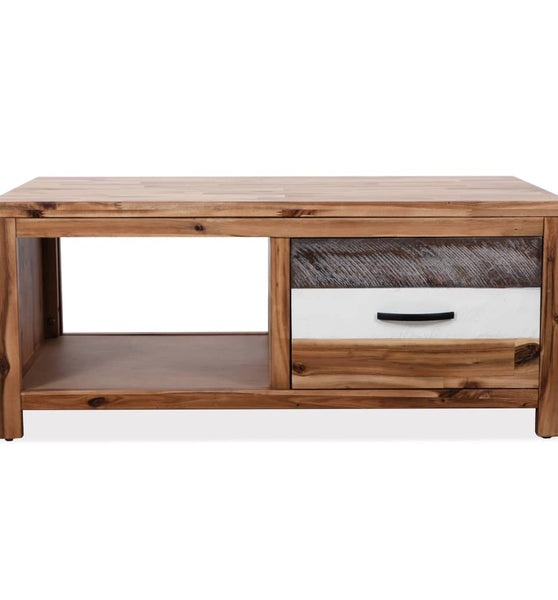 Couchtisch Massivholz Akazie 90x50x37,5 cm