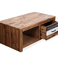 Couchtisch Massivholz Akazie 90x50x37,5 cm