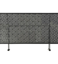 Couchtisch Klappbar Vintage-Stil Metall 100x50x45 cm Schwarz