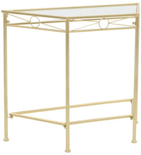 Beistelltisch Vintage-Stil Metall 87x34x73 cm Gold