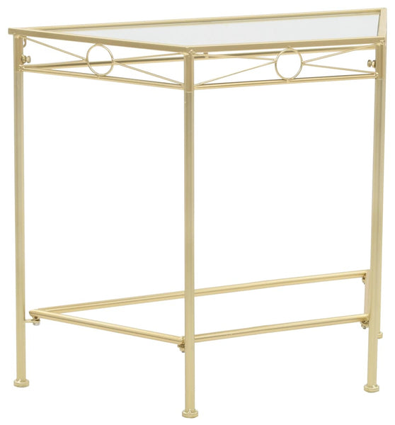 Beistelltisch Vintage-Stil Metall 87x34x73 cm Gold