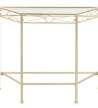 Beistelltisch Vintage-Stil Metall 87x34x73 cm Gold