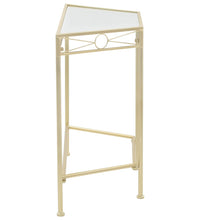 Beistelltisch Vintage-Stil Metall 87x34x73 cm Gold