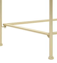 Beistelltisch Vintage-Stil Metall 87x34x73 cm Gold