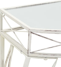 Beistelltisch Französischer Stil Metall 82x39x76 cm Weiß