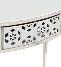 Beistelltisch Französischer Stil Metall 82x39x76 cm Weiß