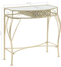 Beistelltisch Französischer Stil Metall 82x39x76 cm Golden