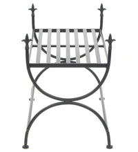 Bank Vintage-Stil Metall 83 x 42 x 55 cm Schwarz