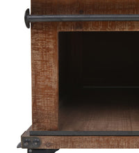 Couchtisch Massivholz Tanne 91x51x38 cm Braun