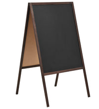 Tafel Kundenstopper Doppelseitig Zedernholz Freistehend 60×80cm