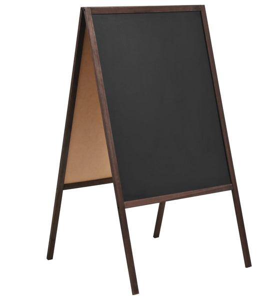 Tafel Kundenstopper Doppelseitig Zedernholz Freistehend 60×80cm