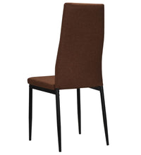Esszimmerstühle 4 Stk. Braun Stoff