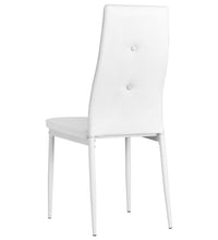 Esszimmerstühle 4 Stk. Weiß Kunstleder