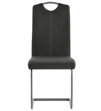 Freischwinger 2 Stk. Grau Kunstleder