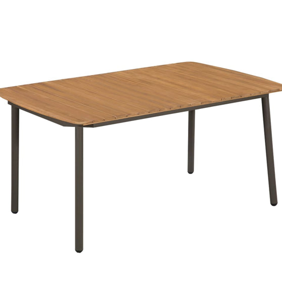 Couchtisch 150x90x72 cm Massivholz Akazie und Stahl