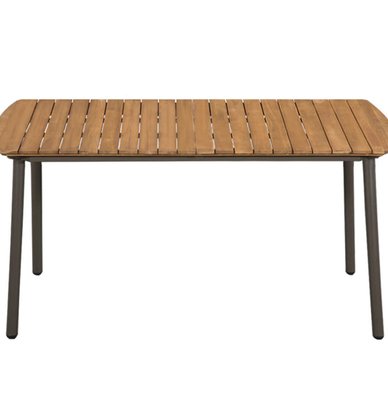 Couchtisch 150x90x72 cm Massivholz Akazie und Stahl