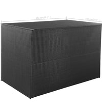 Garden-Auflagenbox Schwarz 150x100x100 cm Poly Rattan