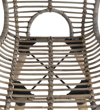 Esszimmerstühle 4 Stk. Braun Natürliches Rattan