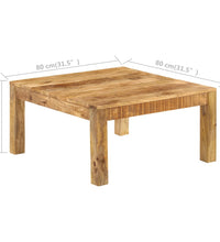 Couchtisch 80x80x40 cm Massivholz Mango