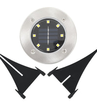 Solar-Bodenleuchten 8 Stk. LED Weiß