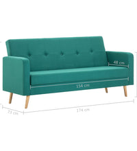 Sofa Stoff Grün