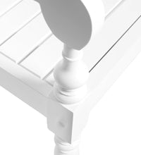 Batavia-Stühle 2 Stk. Weiß Mahagoni Massivholz