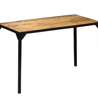 Esstisch Raues Massives Mangoholz und Stahl 120 cm
