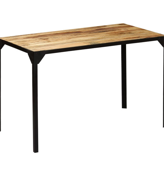 Esstisch Raues Massives Mangoholz und Stahl 120 cm